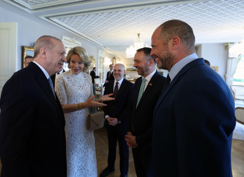 Cumhurbaşkanı Erdoğan, Belçika Kraliçesi Mathilde’i kabul etti