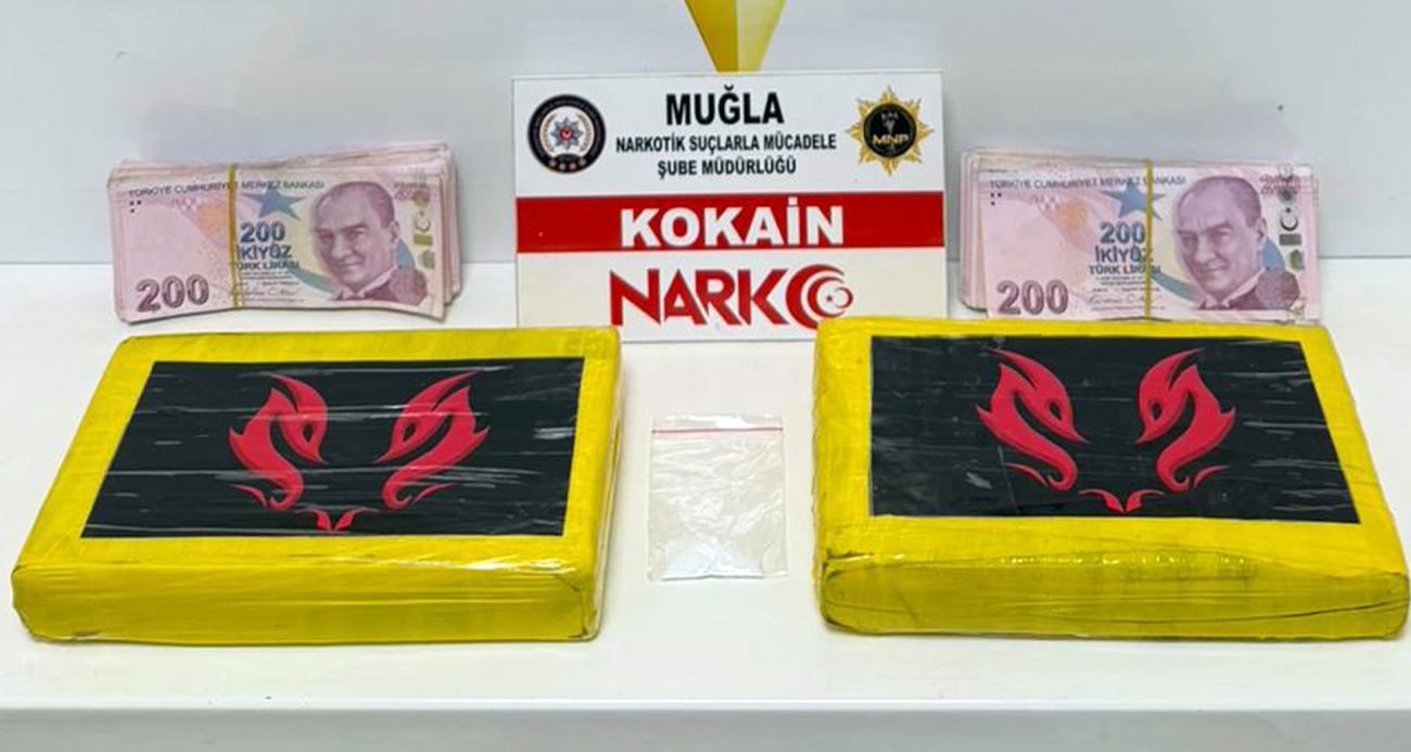 Muğla’da 2 kilo kokain ele geçirildi
