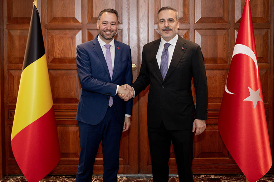 Bakan Fidan, Belçikalı mevkidaşı Prevot ile bir araya geldi