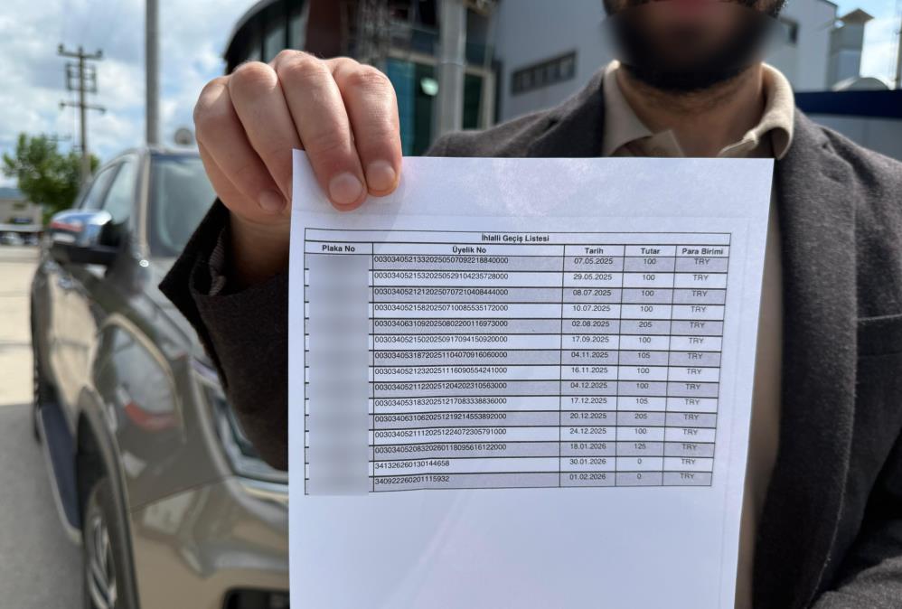 Şehir dışına bile çıkmayan araca, İstanbul’dan otoban cezası ve icra şoku