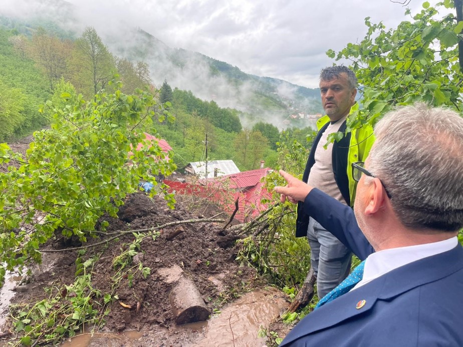 Ordu’da sel ve heyelan