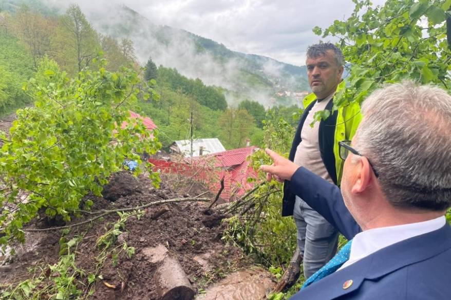 Ordu’da sel ve heyelan