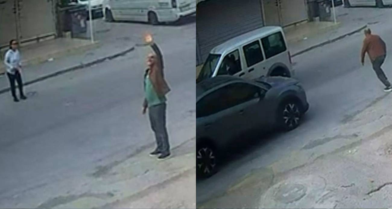 El sallayıp karşıya geçmek isterken otomobil çarptı