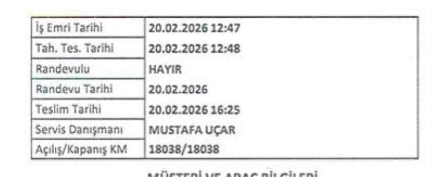 Bakıma götürdüğü sıfır aracında, sök tak ve boya işlemleri olduğunu öğrendi: Hukuki süreç başlattı