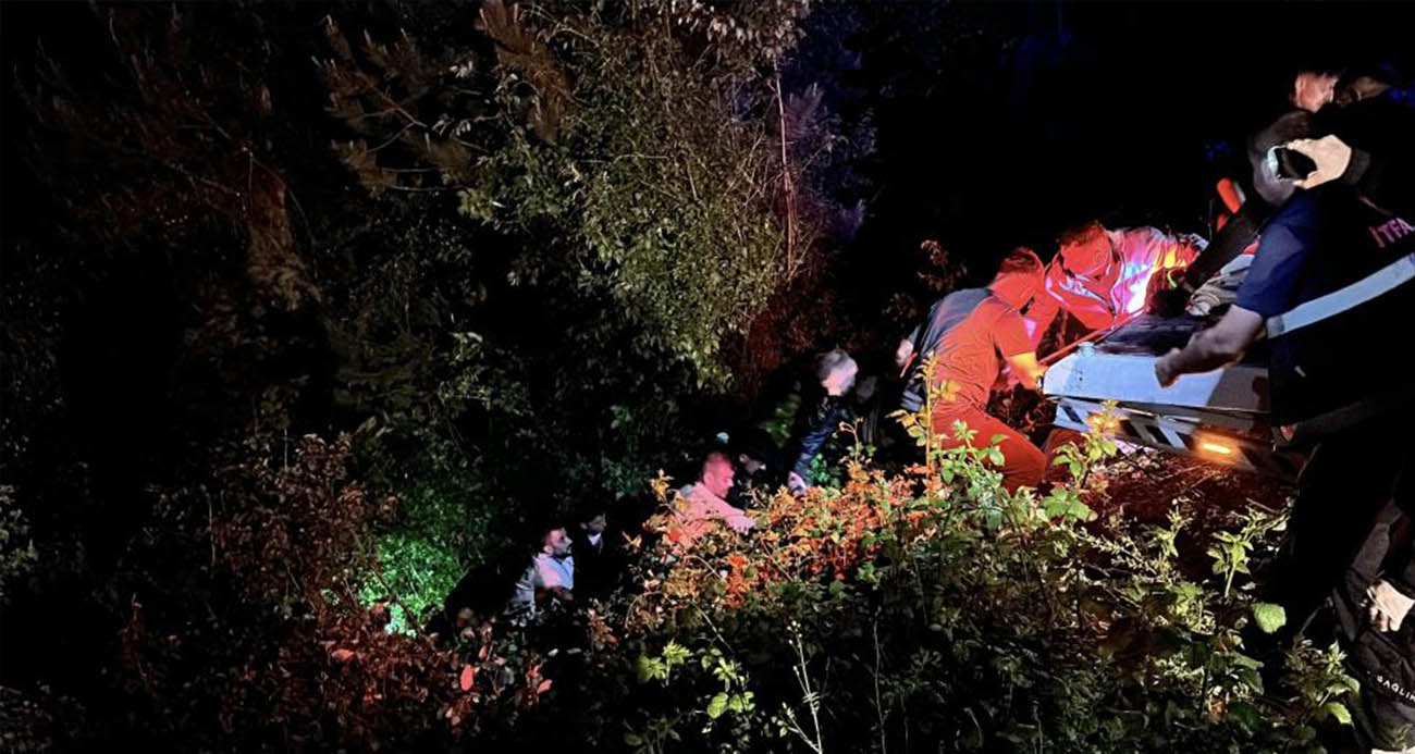 Kastamonu’da otomobil 150 metre yüksekten uçuruma yuvarlandı: 1 ölü, 3 yaralı