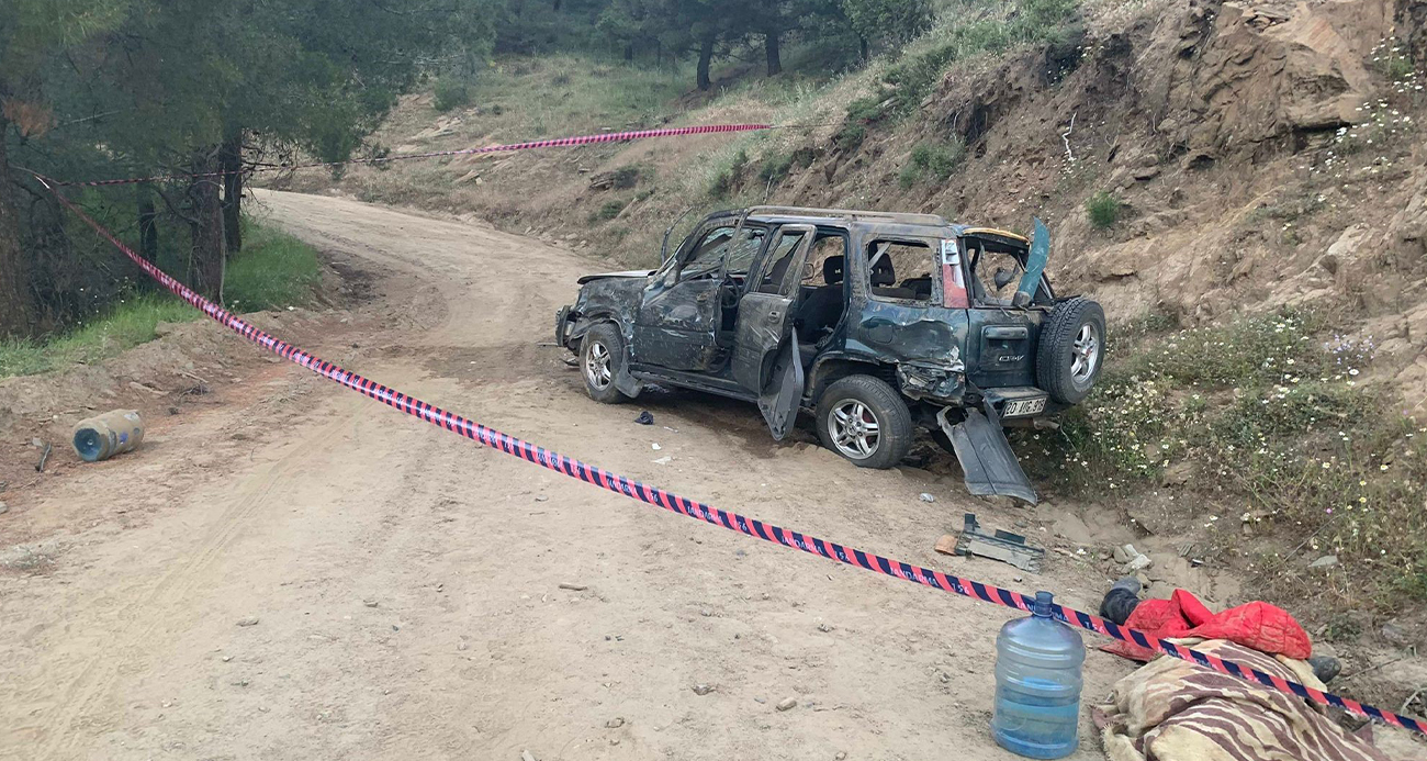 Kontrolden çıkan cip uçurumdan yuvarlandı: 1 ölü 2 ağır yaralı
