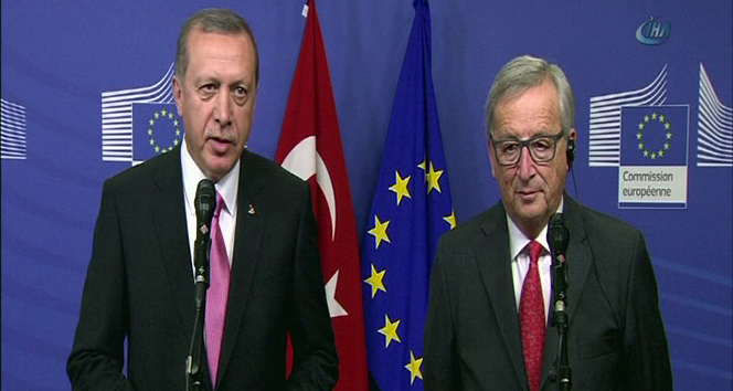 Cumhurbaşkanı Erdoğan, Juncker ile bir araya geldi