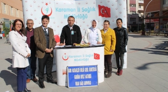 Karaman'da Organ Bağışı Standı