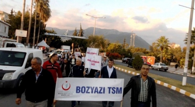 Bozyazı'da Sağlıklı Yaşam Yürüyüşü