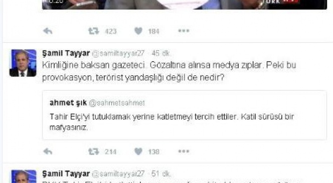 Milletvekili Tayyar Tahir Elçi&#039;yi PKK&#039;nın Katlettiğini İddia Etti