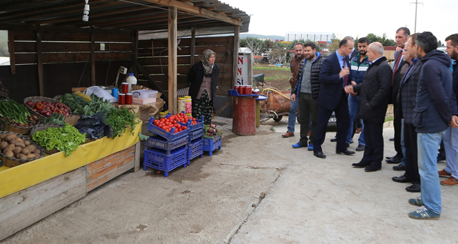 Büyükçekmece çiftçisine modern satış tezgahı