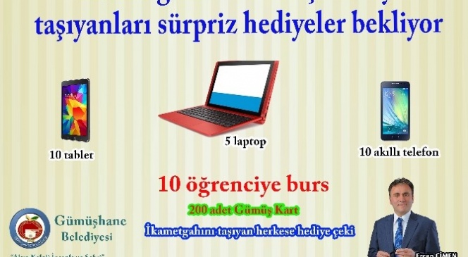 Gümüşhane Belediyesi'nden İkametgah Kampanyası
