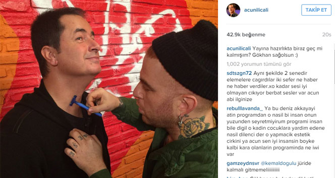 Acun Ilıcalı'dan yayın öncesi fotoğraf
