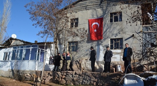 Şehit Jandarma Uzman Çavuş Gündüz'ün Giresun'un Şebinkarahisar İlçesindeki Baba Evinde Yas