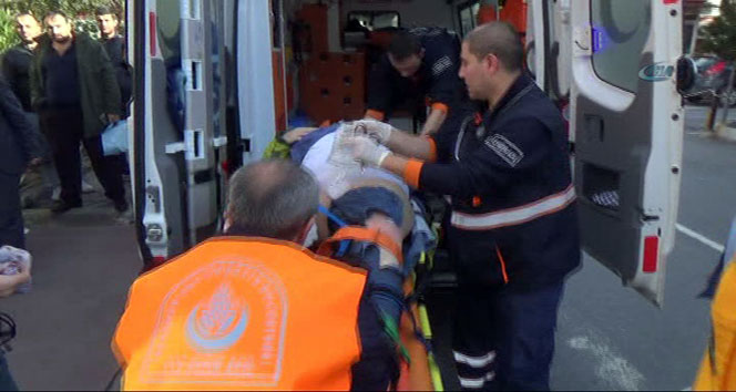 Patlamada yaralanan turist hastaneye kaldırıldı