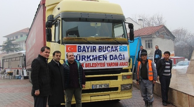 Bucak&#039;tan Bayır Bucak Türkmenlerine Yardım Eli
