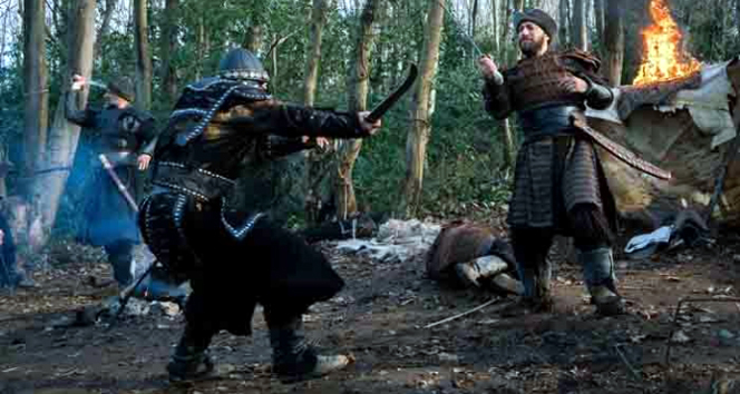 ’Diriliş Ertuğrul’da olay aksiyon sahnesi