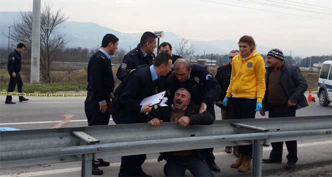 Kazada oğlunu kaybeden babanın yürek yakan feryadı