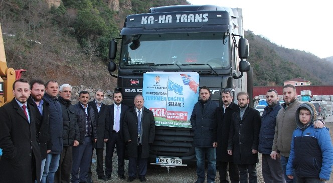 AK Parti Trabzon Teşkilatının Bayırbucak Türkmenleri İçin Topladığı Yardımlar Yola Çıktı