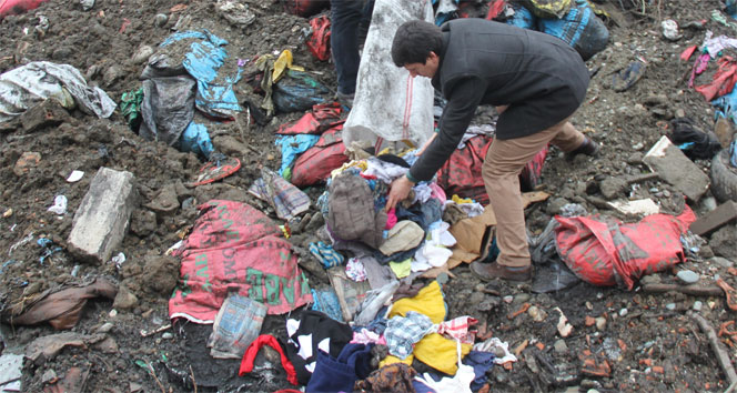 Türkmenler için toplanan yardımlar çöpten çıktı