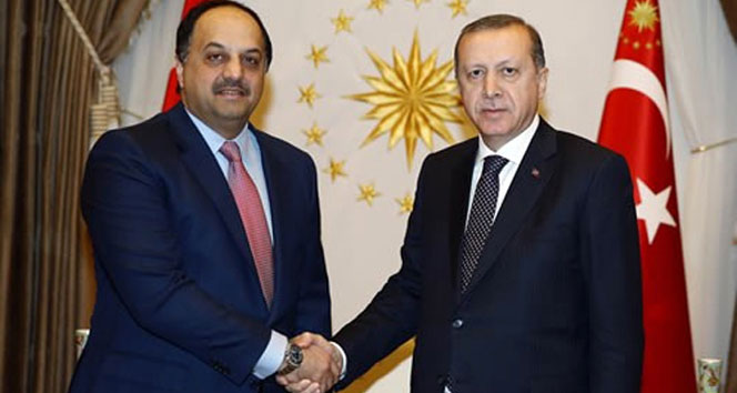 Erdoğan, Katar Savunma Bakanı Atiyah ile görüştü