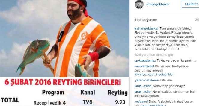 Şahan Gökbakar'dan Recep İvedik paylaşımı