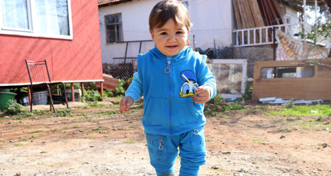 Mavi ışık hastası minik Poyraz'dan çok güzel haber