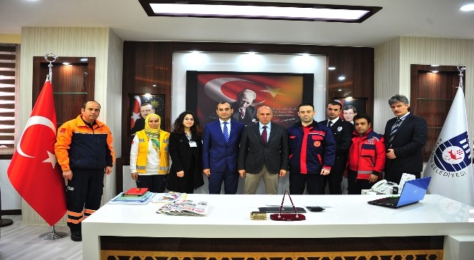 112 Çağrı Merkezi'den Başkan Çalışkan'a Ziyaret