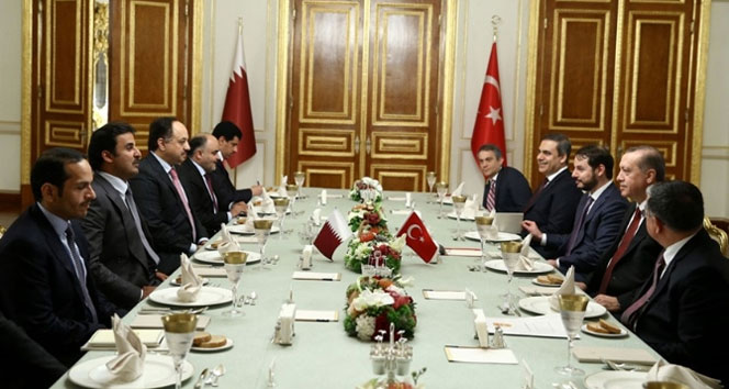 Erdoğan Katar Emiri ile görüşüyor