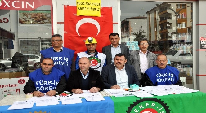 Sorgun'da Kiralık İşçi Kanununa Hayır Kampanyası