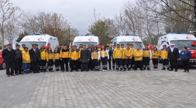 Karaman'da 4 Yeni Ambulans Hizmete Girdi