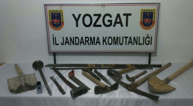 Yozgat Jandarma'dan Kaçak Kazıya Suçüstü