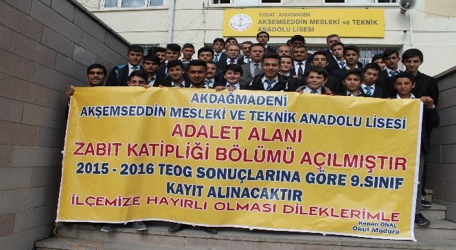 Akdağmadeni Akşemseddin Meslek Lisesinde Zabıt Katipliği Bölümü Açılacak