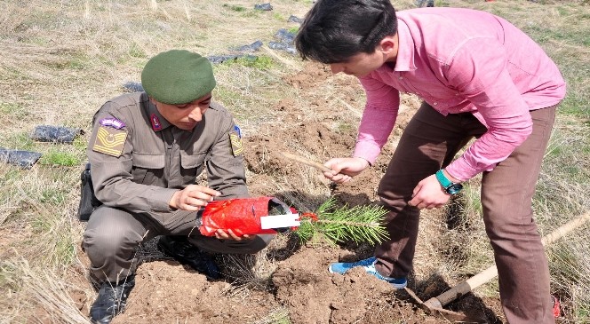 Sorgun'da Her Şehidin Adını Taşıyan 500 Fidan Toprakla Buluştu
