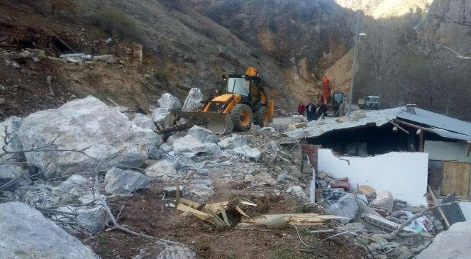 Gümüşhane'de Heyelan