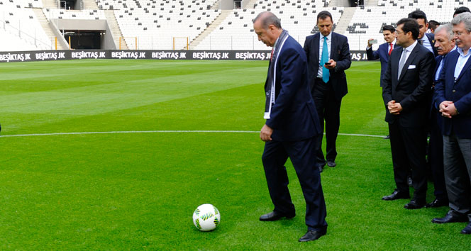 Vodafone Arena’da ilk santra Cumhurbaşkanı Erdoğan’dan