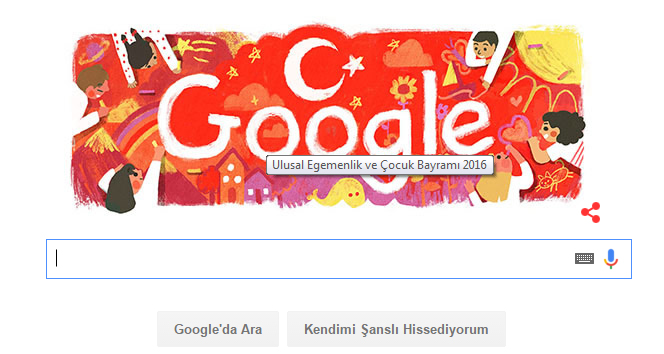 Google'dan 23 Nisan'a özel doodle