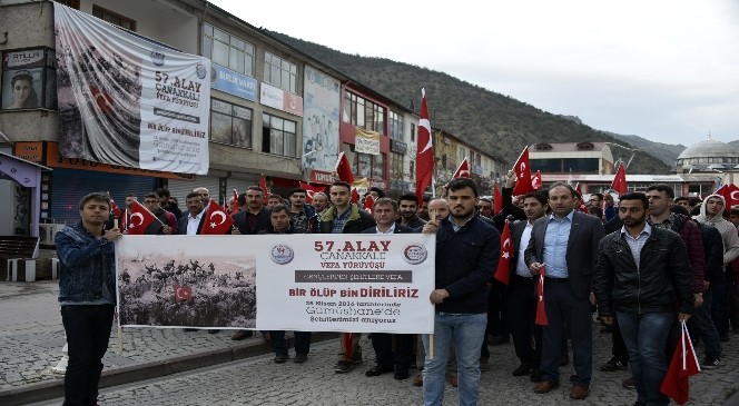 Gümüşhane'de 57.alay'a Ahde Vefa Yürüyüşü