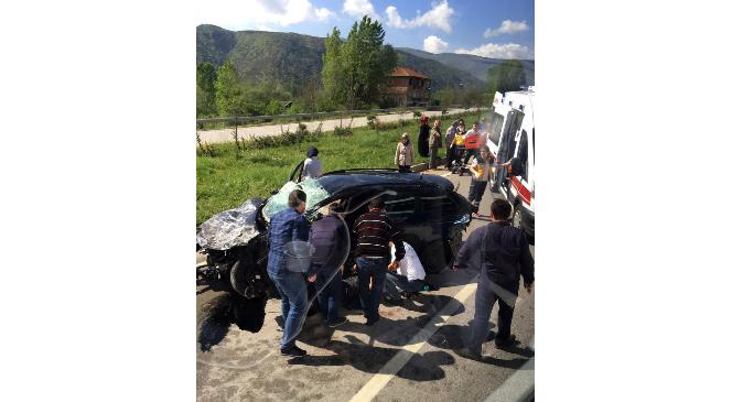 Karabük&#039;te Trafik Kazası : 2 Yaralı
