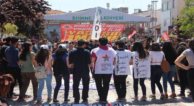 Edirne&#039;de 1 MAYıs İşçi Bayramı Coşkuyla Kutlandı
