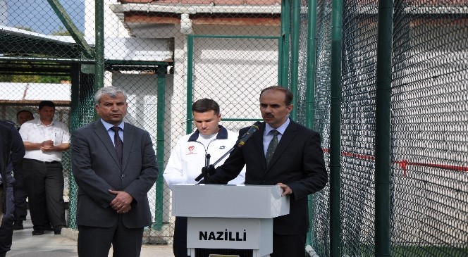 Nazilli E Tipi Kapalı Cezaevinin Yenilenen Halı Sahası Hizmete Açıldı