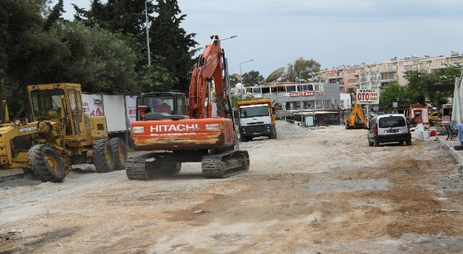 Aydın Büyükşehir Belediyesi Yunus Caddesi&#039;ne El Attı