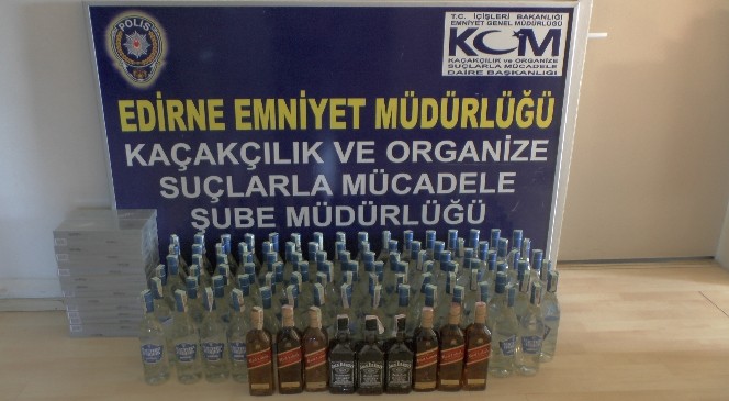 Edirne&#039;de Kaçak İçki Ve Sigara Operasyonu