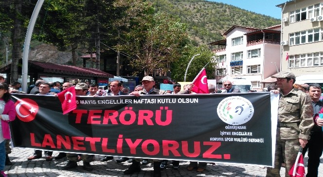 Gümüşhane İşitme Engelliler Derneğinden Üniformalı Terör Tepkisi