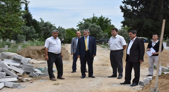 Nazilli Belediyesi Sevindikli Mahallesi Mezarlığını Yeniliyor