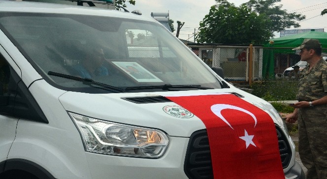 Giresun’daki helikopter kazasında şehit olan 7 kişinin cenazeleri otopsi sonrası Giresun Devlet Hastanesi morguna getirildi