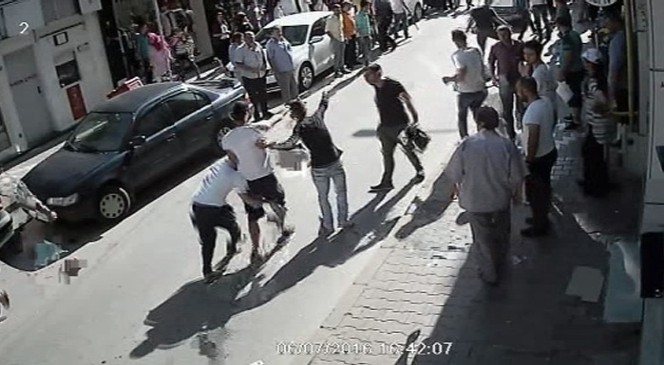 Bafra’da berber cinayeti kamerada