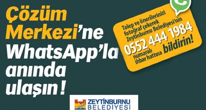 Zeytinburnu'nda vatandaşlar şikayetlerini WhatsApp'tan bildiriyor