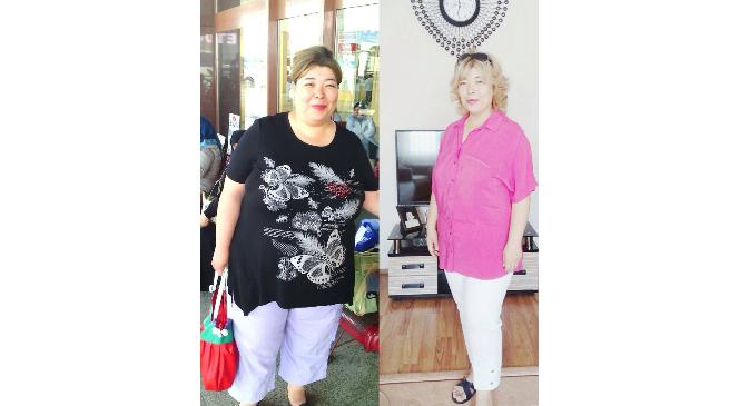 142 kilodan 95 kiloya düştü