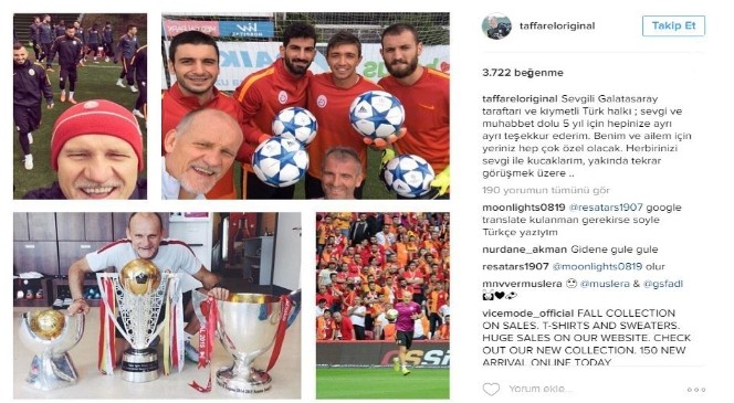 Taffarel Galatasaray’a veda etti